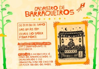 Várzea Nova abre cadastro para barraqueiros e ambulantes do Arraiá Fibra Forte 2026