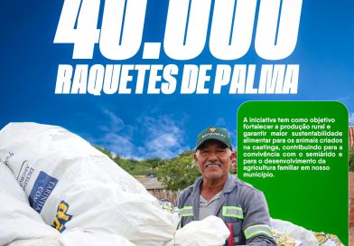 Miguel Calmon fortalece agricultura familiar com distribuição de palma forrageira
