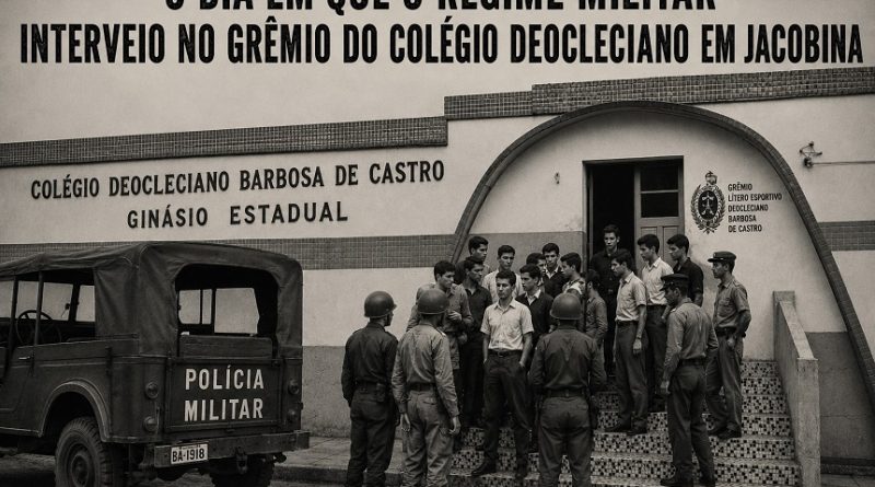 O dia em que Regime Militar interveio no Grêmio do Colégio Deocleciano em Jacobina