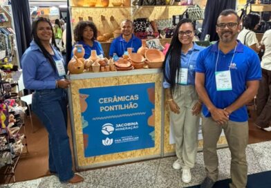 De Jacobina para o mundo: Cerâmicas de Pontilhão são apresentadas no maior evento de mineração da América Latina