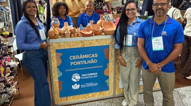 De Jacobina para o mundo: Cerâmicas de Pontilhão são apresentadas no maior evento de mineração da América Latina