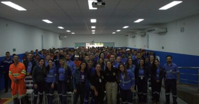 NEAM realiza ação de prevenção à violência contra a mulher na Jacobina Mineração durante Agosto Lilás