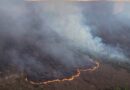 Incêndio atinge serra na divisa entre Jacobina e Caém e mobiliza atenção dos Bombeiros