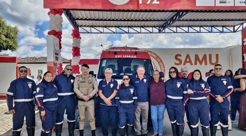 Caém ganha base descentralizada do Samu e amplia atendimento de urgência e emergência