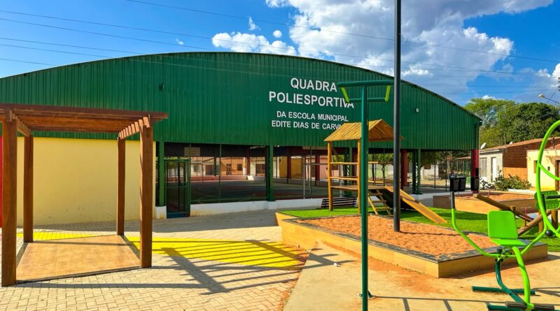 Prefeitura de Mirangaba entrega nova quadra poliesportiva da Escola Edite Dias, em Canabrava